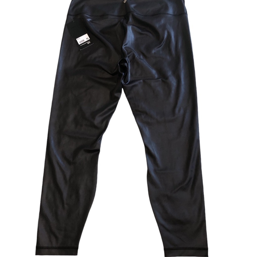 90 Degree By Reflex Women’s Faux Leather Leggings XL Black High Waist Shiny NWT - Picture 8 of 8